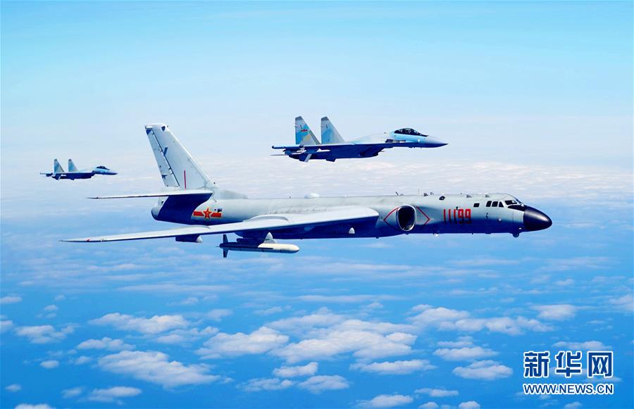 （圖文互動）（1）空軍發布宣傳片展現殲-20、蘇-35、轟-6K海上新航跡