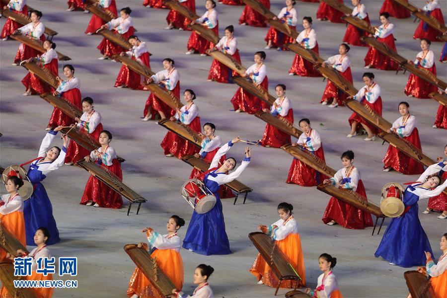 （國際）（2）朝鮮大型團體操和藝術演出《人民的國家》在平壤舉行首演