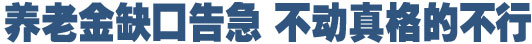 人社部官員：養老金雙軌制已到必須改革之時