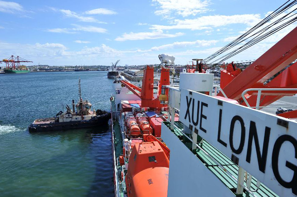 &ldquo;雪龍&rdquo;號在澳大利亞補給(高清組圖)