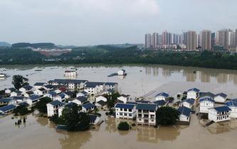 重慶長江、嘉陵江、涪江洪水過境
