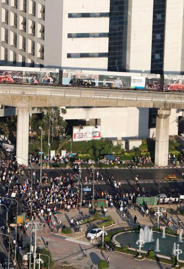 泰國曼谷&ldquo;封城&rdquo;